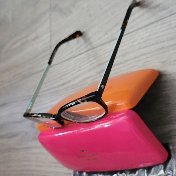 KATE SPADE Eyeglasses with Case & Cleaning Cloth Tortoise "Jazmine" - Picture 4 of 6